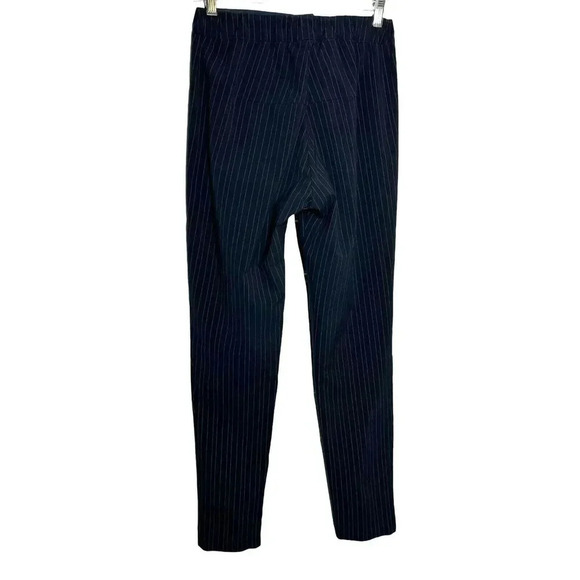 H+ Hannoh Wessel Pierangela Pants Navy Blue Pinstripe Size 36 Small NWT - Picture 4 of 12
